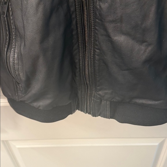 Marc New York Summit Leather Bomber Jacket - Picture 3 of 13